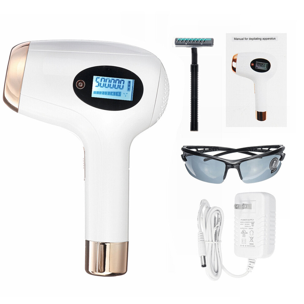 Greenzech 500000 Flashes Laser Ipl Permanent Hair Removal Machine 5 Levels Face & Body Painless Epilator