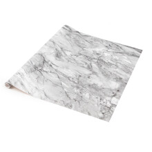 (67.5cm, 15m) MARBLE ROMEO GREY sticky back plastic vinyl wrap film