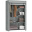 Homcom HOMCOM Fabric Wardrobe w/ Shelves Hanging Rail Foldable Closets Light Grey 2