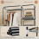 Homcom HOMCOM Fabric Wardrobe w/ Shelves Hanging Rail Foldable Closets Light Grey 6