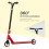 Homcom (Red) HOMCOM Stunt Scooter Entry Level Tricks Scooter for 14+ Beginners 5