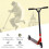 Homcom (Red) HOMCOM Stunt Scooter Entry Level Tricks Scooter for 14+ Beginners 4
