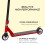 Homcom (Red) HOMCOM Stunt Scooter Entry Level Tricks Scooter for 14+ Beginners 6