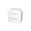NES Home Nes Home 600mm White Wall Hung Vanity Unit, Worktop With Square Bowl Basin 5