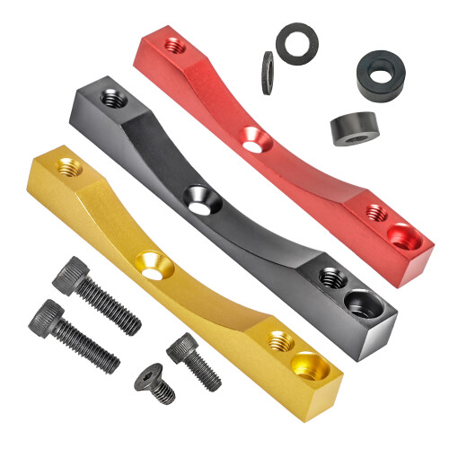 Black Xtech Adapter with 4 Holes and Screw 1