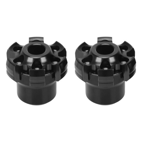 Black aluminum fork cups 1