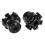 Black aluminum fork cups 4