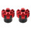 Red aluminum fork cups 2