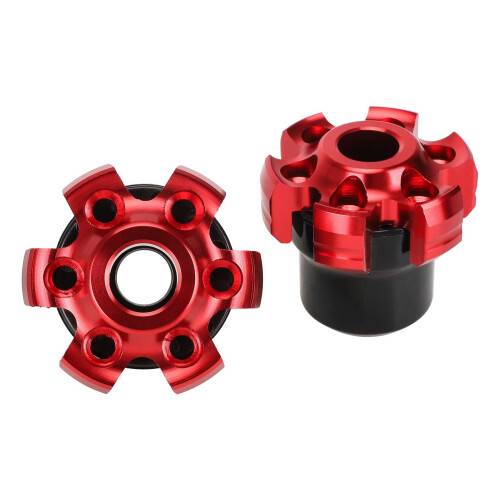 Red aluminum fork cups 2