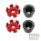 Red aluminum fork cups 1