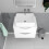 NES Home Nes Home 600mm White Wall Hung Vanity Unit, Worktop With Square Basin 3