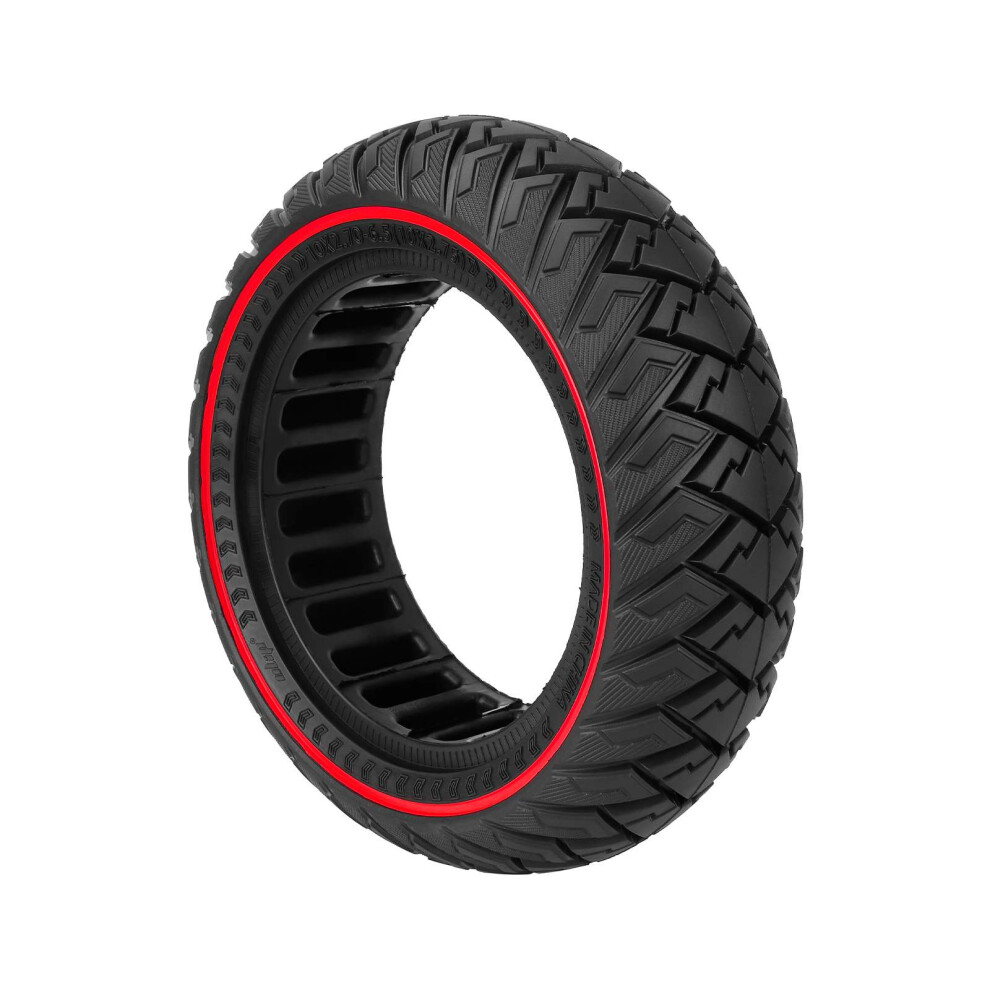 Ulip 10*2.70-6.5(10*2.75) Off-Road Solid Tire With Circle Red 5415817630435