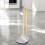 URBN Living (Grey) Long Handled Bamboo Floor Pan & Broom Sweeper 73cm 1