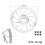 203mm brake disc with double intalling holes and 6 screws 6