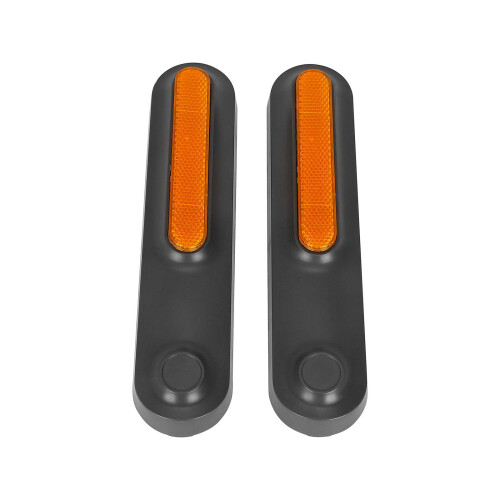 Gray Front fork  decorative Shells+ yellow reflector bars for xiaomi4 Ultra scooters 1