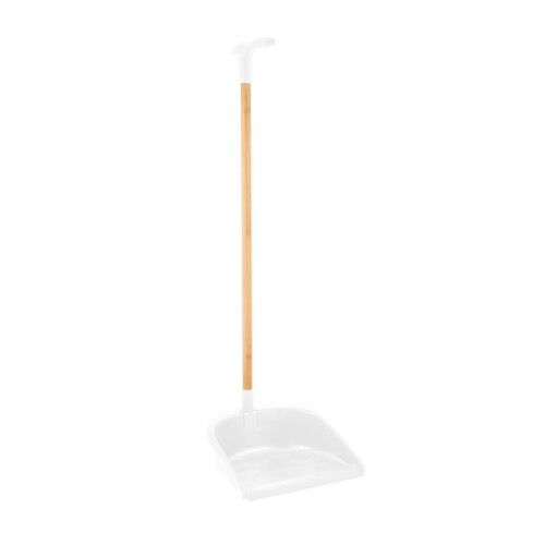 URBN Living (White) Long Handled Bamboo Floor Pan & Broom Sweeper 73cm 2