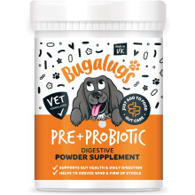 Bugalugs Probiotics For Dogs - Powder, Simple To Add To Food - Complete Daily Digestive Support With Probiotics & Prebiotics For Healthy Dogs (200g)