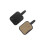 N1 Rectangular long-handled semi-metallic brake pads 1