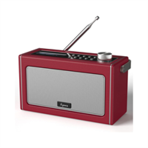 i-box Epoca Portable DAB Radio With Bluetooth - Cherry Red