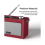 i-box Epoca Portable DAB Radio With Bluetooth - Cherry Red 5