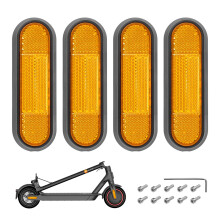 4 pcs reinforced refitting gray decorative shells+yellow reflector bars for MI3 M365 1S Pro Pro2 Lite