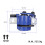 Blue caliper/brake for Xiaomi M365 as original 8