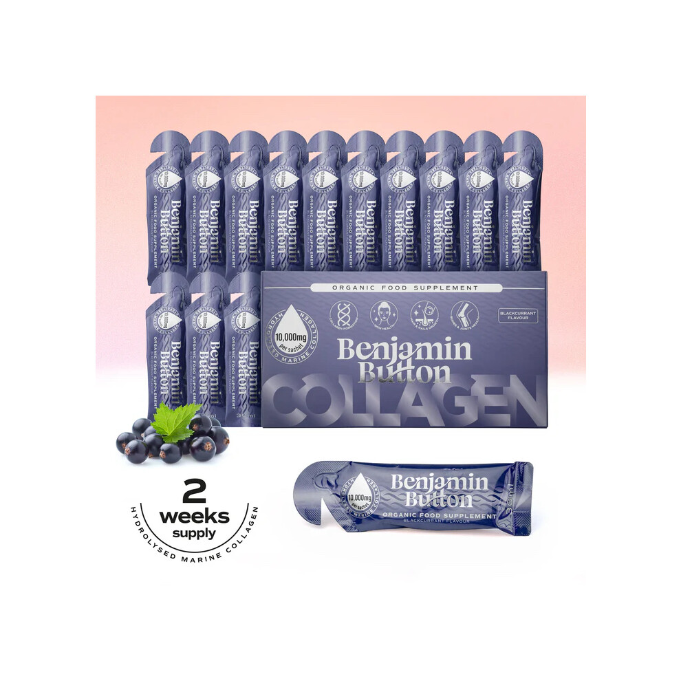 Benjamin Button Blackcurrant 12,000Mg Marine Collagen Liquid Sachets X 14 - Image 4