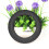 Ulip black 60/65-6.9 off-road solid tire with wing pattern for Segway Ninebot Max G2 G65 E-Scooter 6