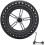 8 1/2*2 wheel rim + solid tire for M365 and 1S scooter 1