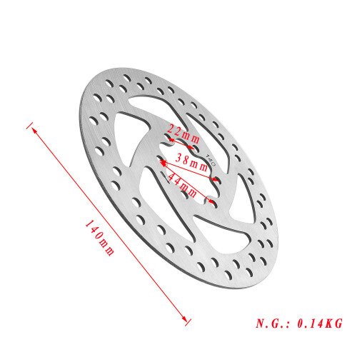 140mm 6-hole disc brake disc (44mm diagonal) 1