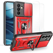(Red) Samsung Galaxy A26 5G Phone Case Military Grade Bumper Cover