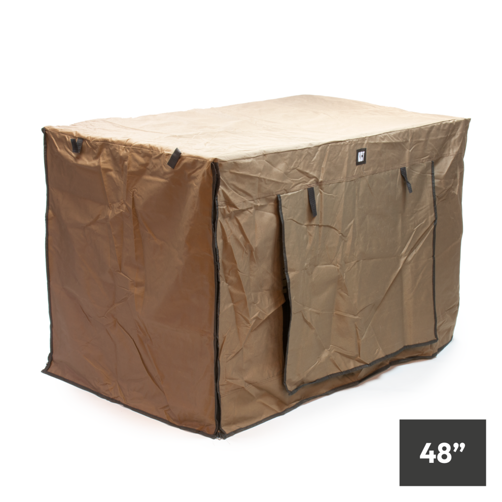 KCT XXL 48” Inch Metal Pet Crate Cover Heavy Duty Foldable Fabric Covering for Dog Cat Puppy Cage Indoor Outdoor Folding Travel Training Puppies