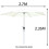 Glamhaus Tilting Garden Parasol with Crank Handle 2