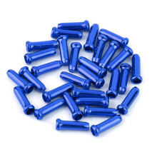 blue brake cable ends(50 pcs)
