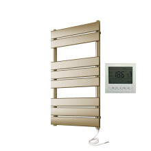 (400mm W x 800mm H, Yes ) Richmond Electric Heated Towel Rail Brushed Brass