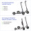 Black Ulip handlebar extender kit without light for Max G30 scooters 9
