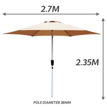 Tilting Garden Parasol - KHAKI