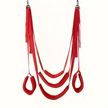 (Red 5 stripes) Outdoor Swing Adjustable Rope Adult Fitness Equipment Garden Swing Love Swing Sexy Toys Hanging On Door Swing