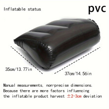 (Black Style 1) Sex Cushion Inflatable Furniture Pillow, Sex Aid Wedge Position Pillow For Couples, Adult Sex Toys
