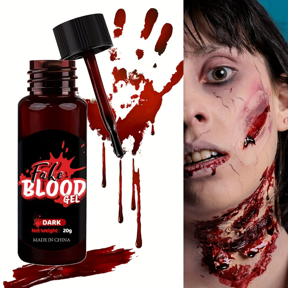Yetp Star (Dark) Washable Fake Blood Makeup With Brush - Perfect For Vampires, Zombies, Clowns & Cosplay Not,Specified