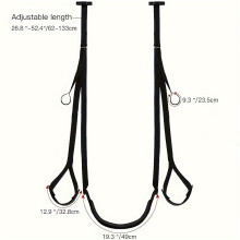 Sexy Schwarze Tür Hängende Swing - Erwachsene Paare Bondage Love Sling Mit Komfortsitz