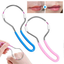 (Rose)Ressort d'épilation faciale portable - Doux, efficace pour tous les types de peau, sans piles