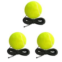 (3pcs)Balle de tennis portable avec corde pour l'entraînement d'une seule personne - Remplacement léger pour les entraîneurs de tennis