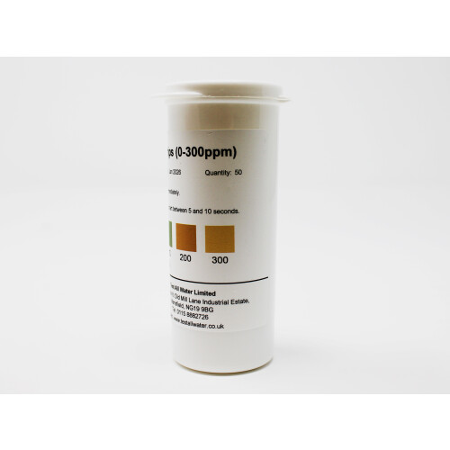Chlorine Free Test Strips [Range 0 - 300ppm] (50Pk) 1