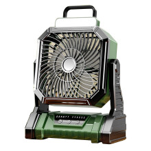 (F70,Green)Ventilateur de table USB portable rechargeable Ventilateur de camping portable avec lanterne LED pour la maison