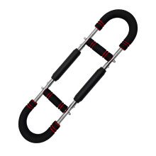 Twister de bras (rouge) - Barre d'entraÃnement Ã  ressort rÃglable pour renforcer les bras et la poitrine, Ãquipement de fitness portable.