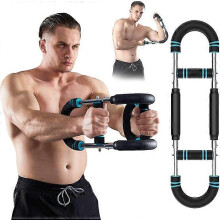 Twister - Barre d'entraÃnement Ã  ressort rÃglable pour les bras, triceps et poitrine, Ãquipement de fitness portable Ã  domicile