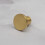 Round Brass Cabinet Knob Gold Circular Disc Pull 25mm 8