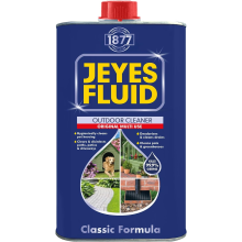 Jeyes Fluid Classic Formula (1L Tin) Multi Use Disinfectant Liquid - Kills 99.9% Bacteria. Jeyes Fluid Outdoor Patio Cl