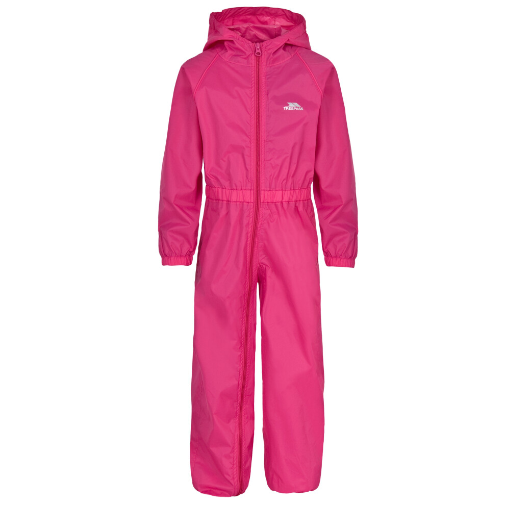 (2-3 Years, Gerbera) Trespass Kids Rainsuit Waterproof Button